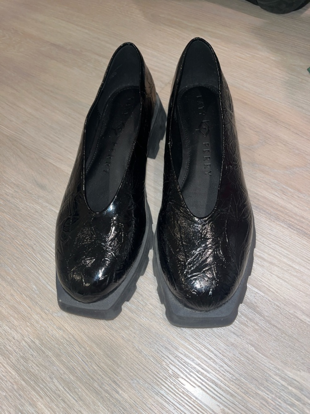Katy Perry Collections Women's 8.5 The Darling Slip On Black Loafers patten NEW - Picture 8 of 10